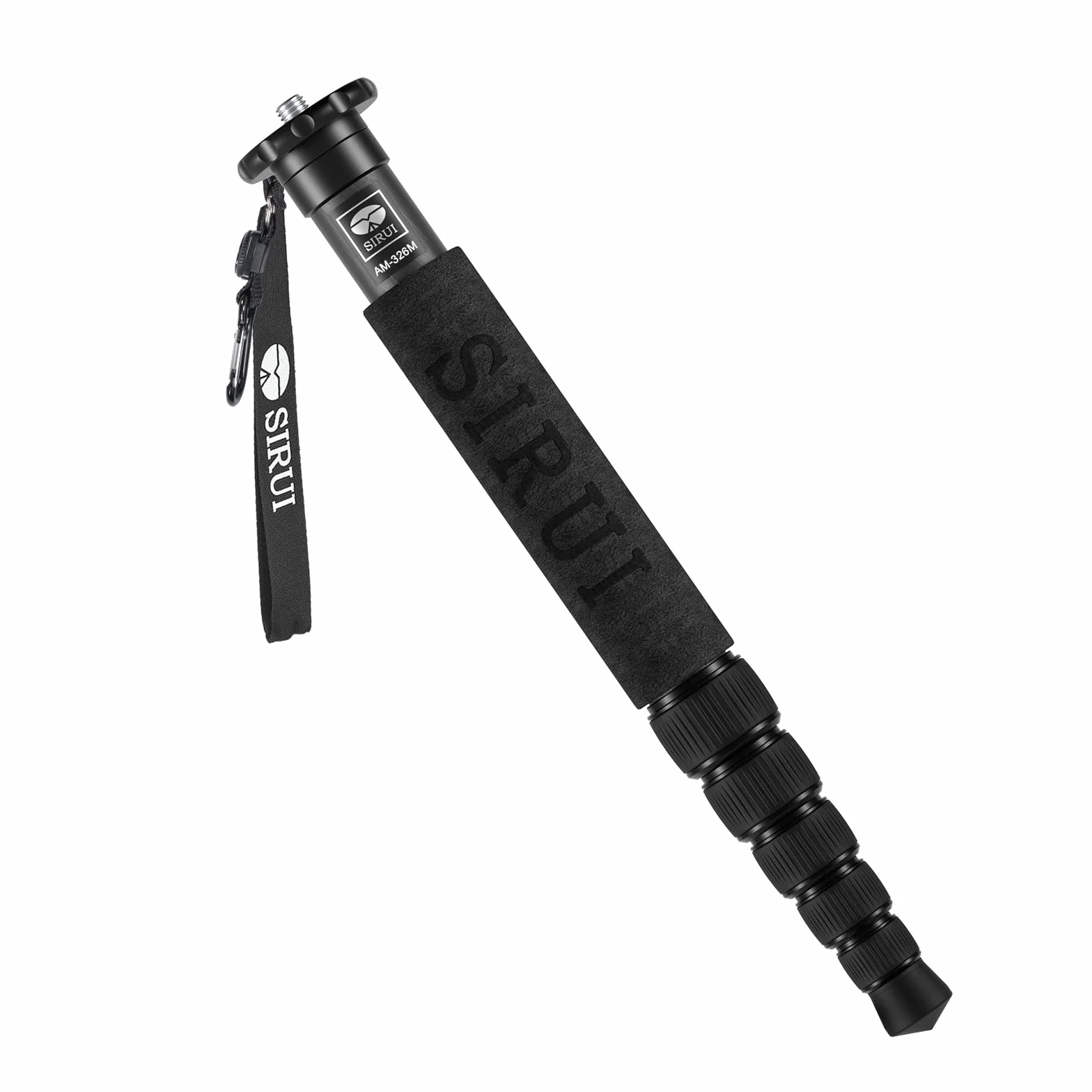 SIRUI AM-326M Einbeinstativ Carbon Monopod Reisestativ 6 Abschnitt Kohlefaser Tragbar Kompakt Leichtes Reise-Einbeinstativ, Max. Belastung 10kg