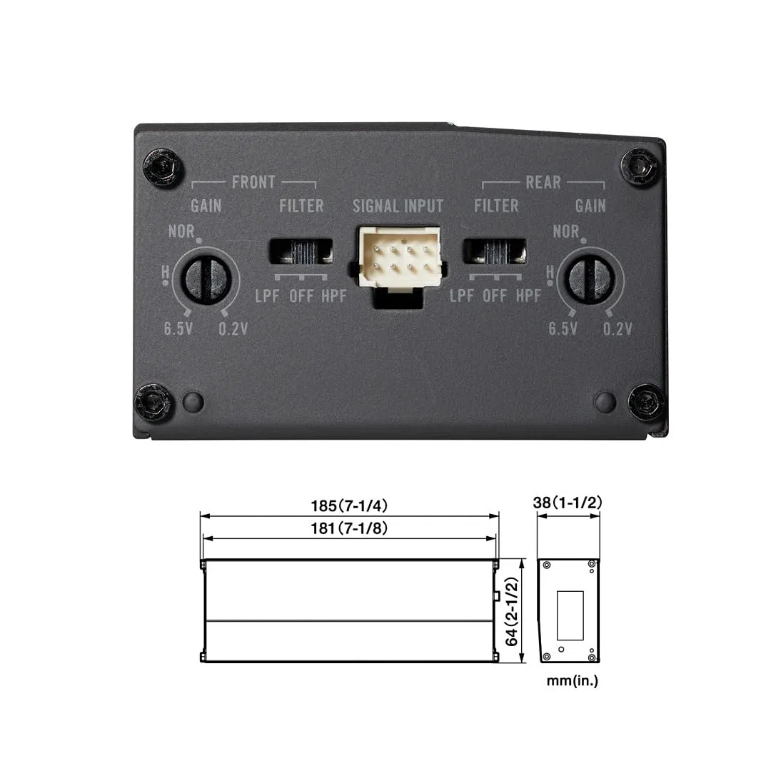 MEDIADOX Auto/KFZ Plug & Play Upgrade Verstärker/Endstufe + Kabel Set GM-DX104 von Pioneer kompatibel mit Porsche
