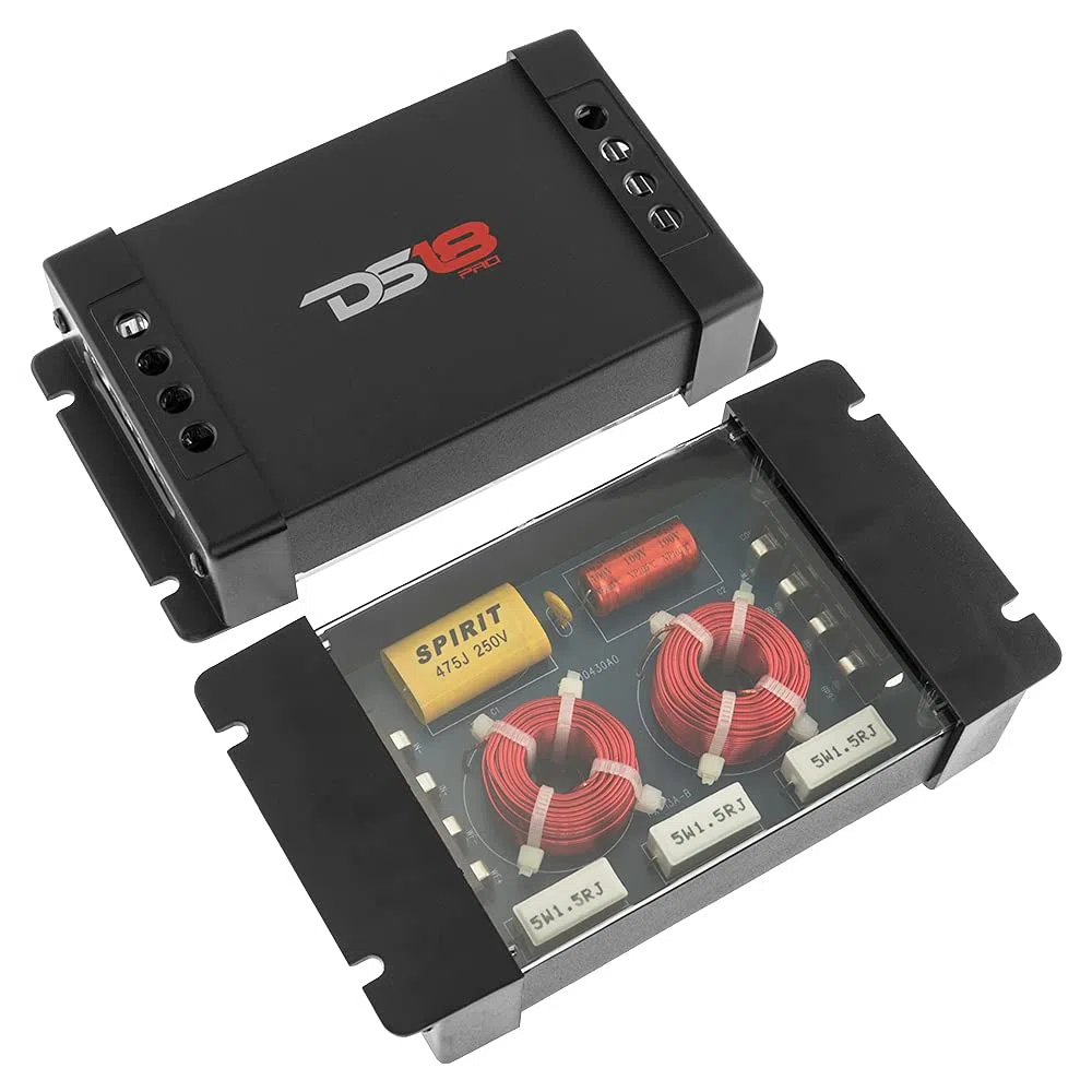 DS18 PRO-CFX 2-Wege-Autoradio-Passiv-Frequenzweiche, 300 Watt, für Hochtöner und Mitteltöner (2 Stück)