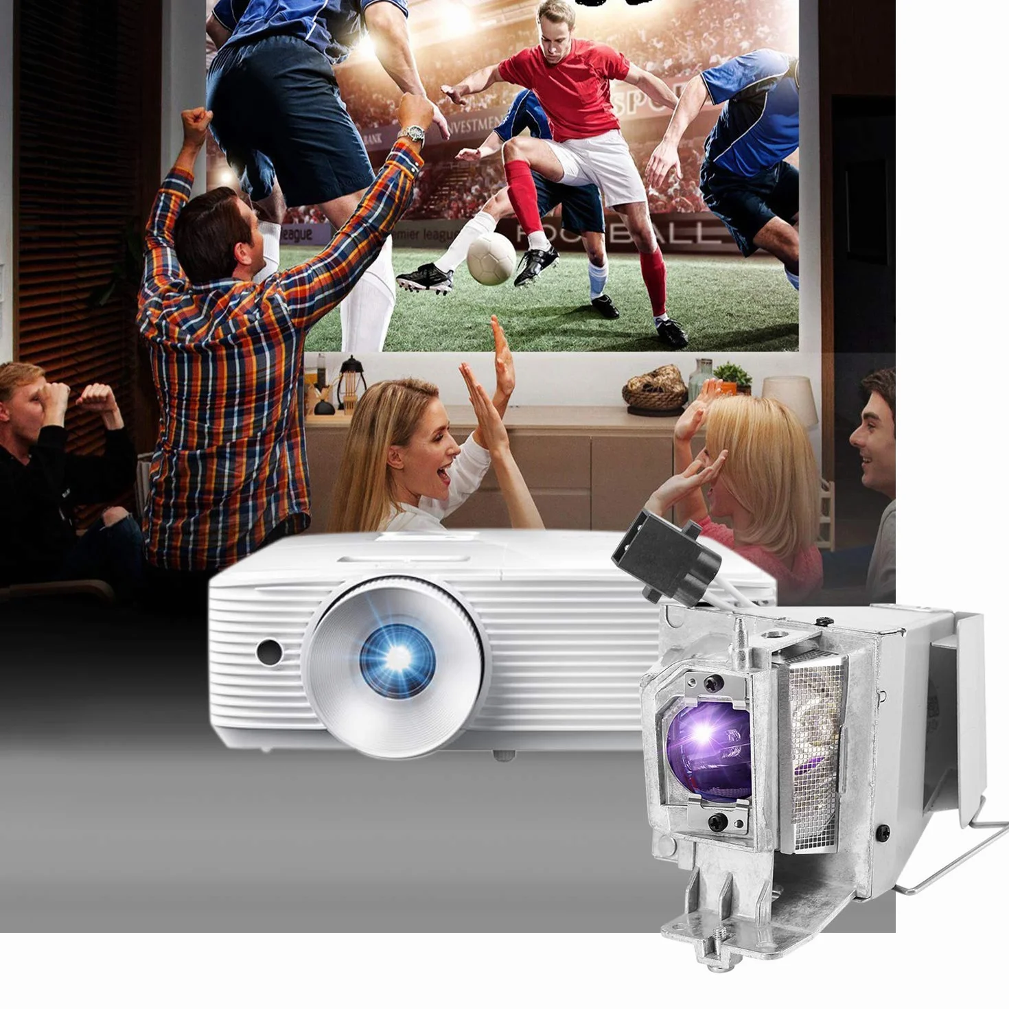 SP. 8VH01GC01 Beamer Ersatzlampe für Optoma HD141X H183X H182X HD26 GT1070X GT1080 GT1080E GT1070XE EH200ST HD29DARBEE DX346 DH1009 W316 X316 X312 W312 S310E DX342 Projektor Lampe
