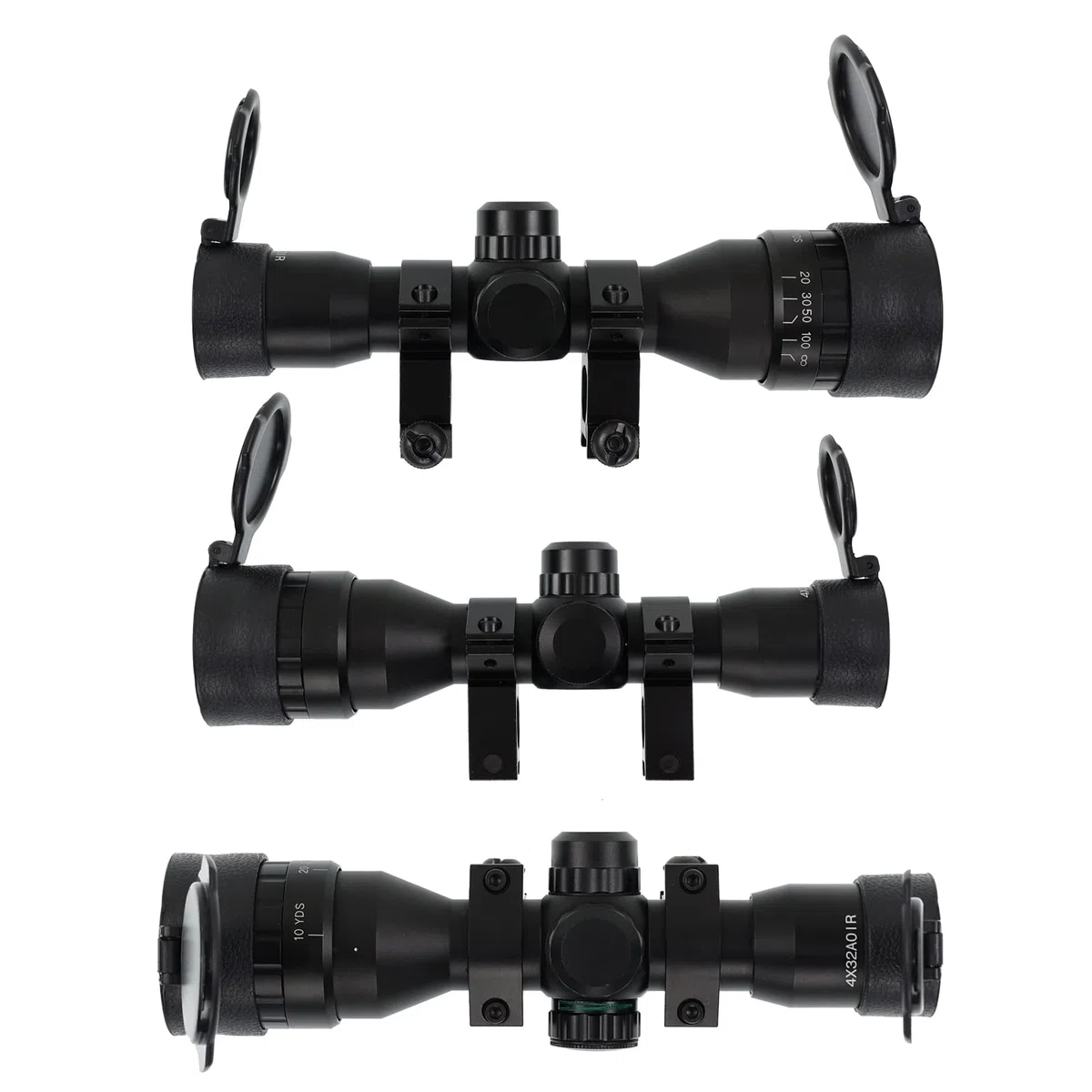 X-Bow FMA 4x32 AOIR - Zielfernrohr; auch Weite Distanzen erreichen - das Visier ist Wasser-, Nebel- und prellschlagfest, Scope für Luftgewehr und Armbrust