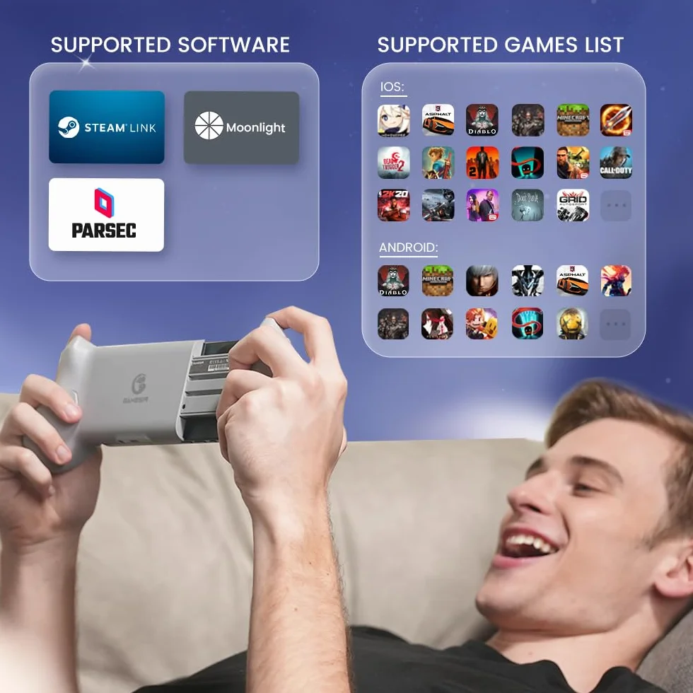 GameSir G8 Galileo Typ C Mobile Gaming Controller für Android & iPhone 15 Serie & HarmonyOS,Handy Gamepad mit HallEffekt Joysticks und Trigger – Spielen Sie Steam, MFi, Call of Duty, Fortnite und mehr