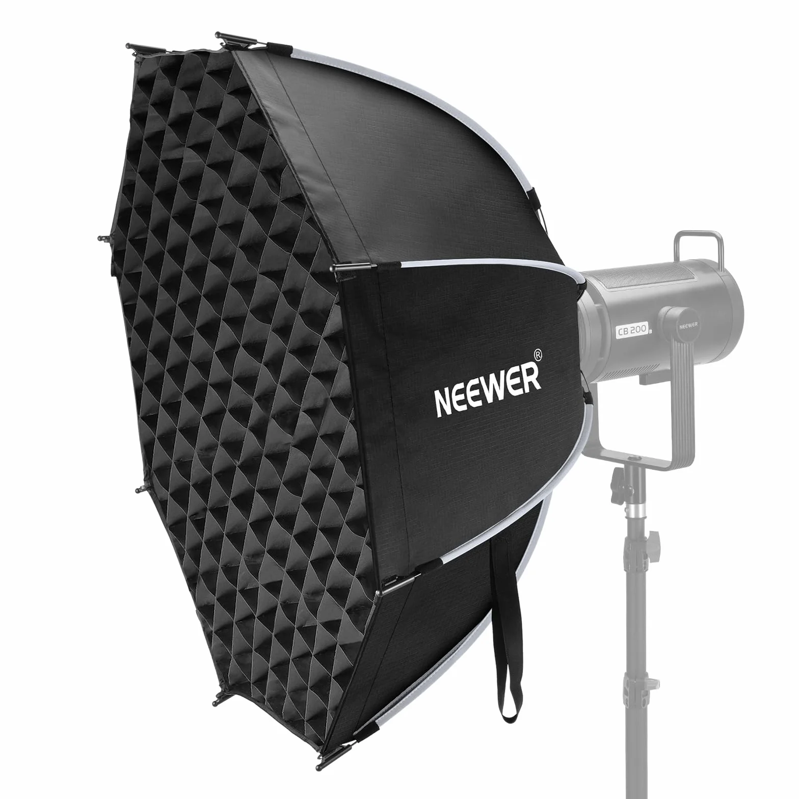 NEEWER 35,4'' Achteckige Octagonal Softbox, Quick Release Parabolic Softbox mit Bowens Mount, Gitter Tasche, kompatibel mit Aputure 120d, kompatibel mit Godox SL60w NEEWER Q4 AS600B CB300B Q300, NS92P