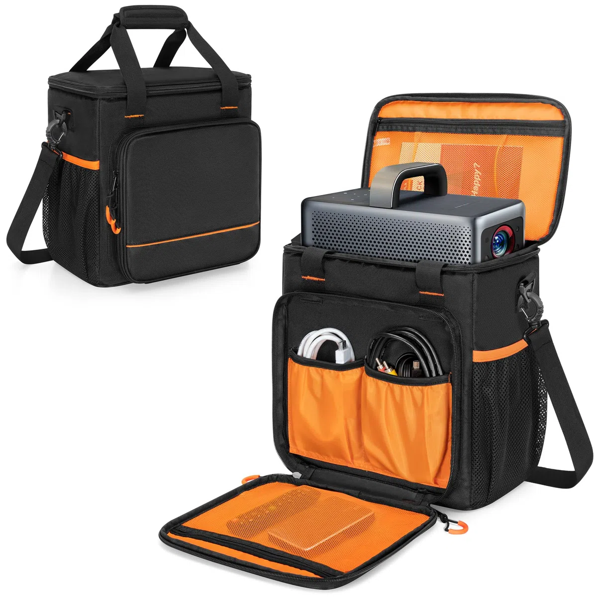 PGmoon Beamer Tasche Kompatibel mit Nebula Mars 3/Cosmos Laser 4K/SE, Projektortasche mit Zubehörtaschen (Patent Design)