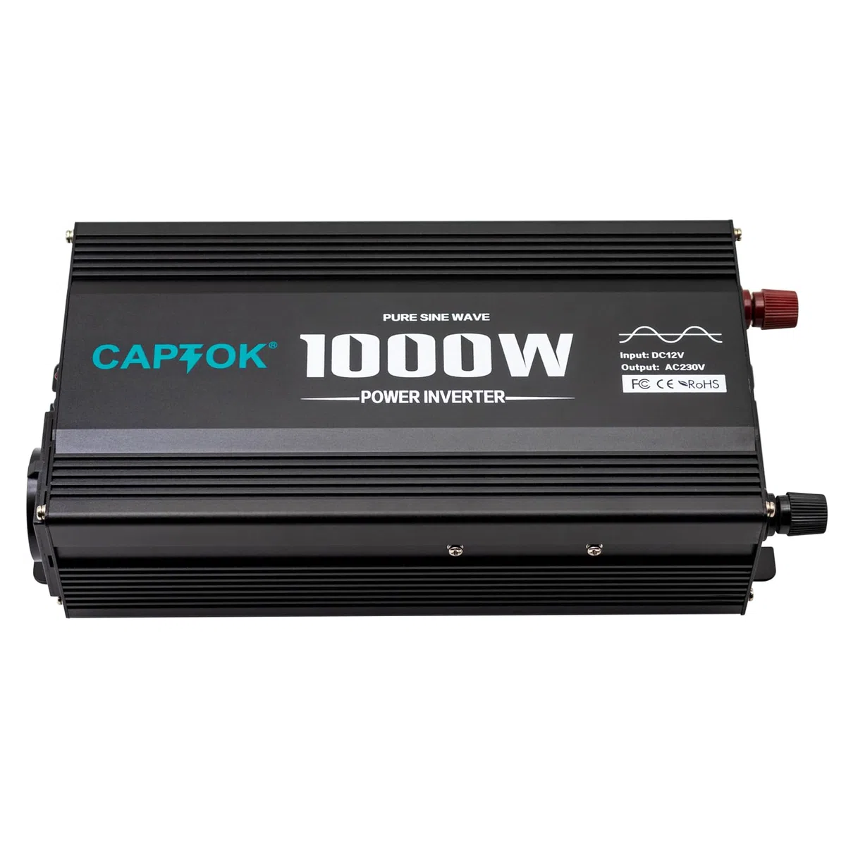 Reiner Sinus-Wechselrichter 1000W 12V DC 220V AC LED-Bildschirm 2AC USB