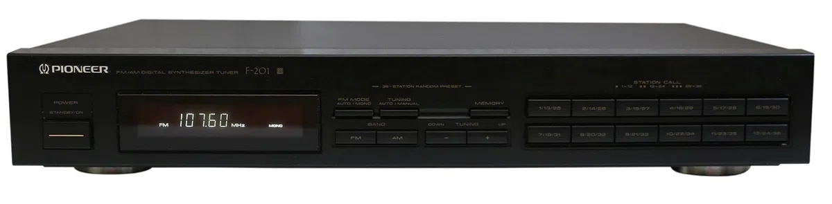 Pioneer F-201 Tuner schwarz