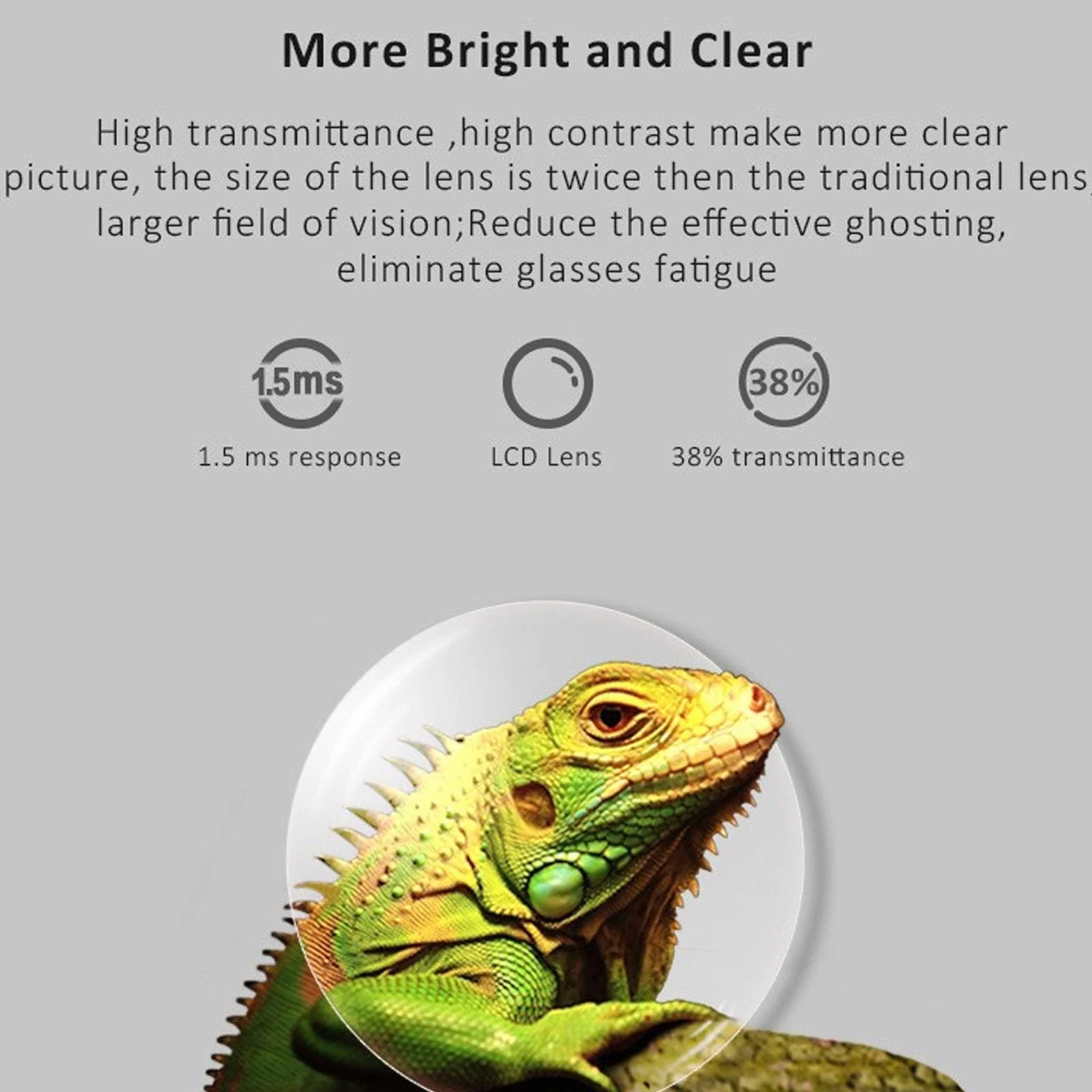 DLP Link 3D-Brille, Wiederaufladbare Active-Shutter-Brille, Kompatibilität mit Active-Shutter-Technologie, für 2500 3000 Pro 3500 Pro