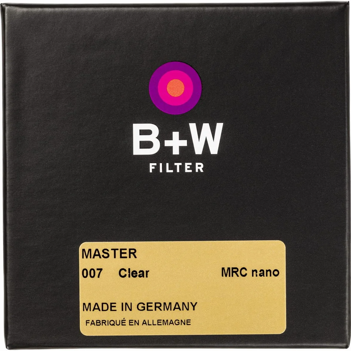 B+W Schutz-Filter, Clear Filter MRC Nano Master 77mm (16x vergütet, Slim, Premium) 1101527 Black