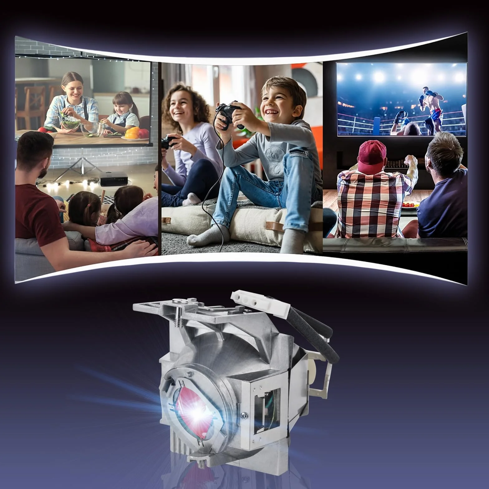 Projektor Beamer Lampe für BenQ HT2550 W1720 W1700 W1800 TK800 TK700 MH550 MU607 MU641 MU613 TH585 TH685 W1700S TK800M TH685i W1800i TK700Sti TK700ST Ersatzlampe 5J.JHN05.001 Beamerlampe