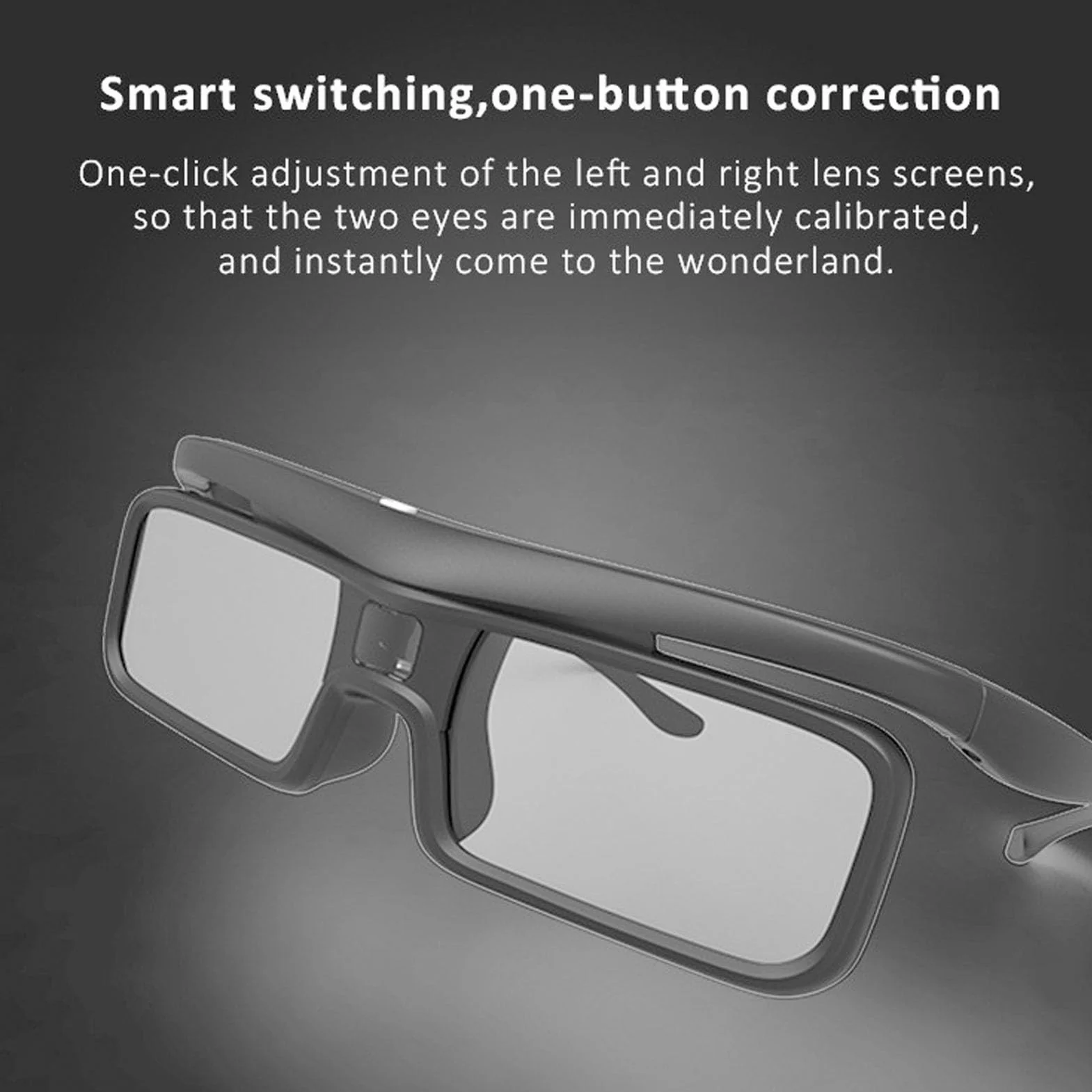 DLP Link 3D-Brille, Wiederaufladbare Active-Shutter-Brille, Kompatibilität mit Active-Shutter-Technologie, für 2500 3000 Pro 3500 Pro