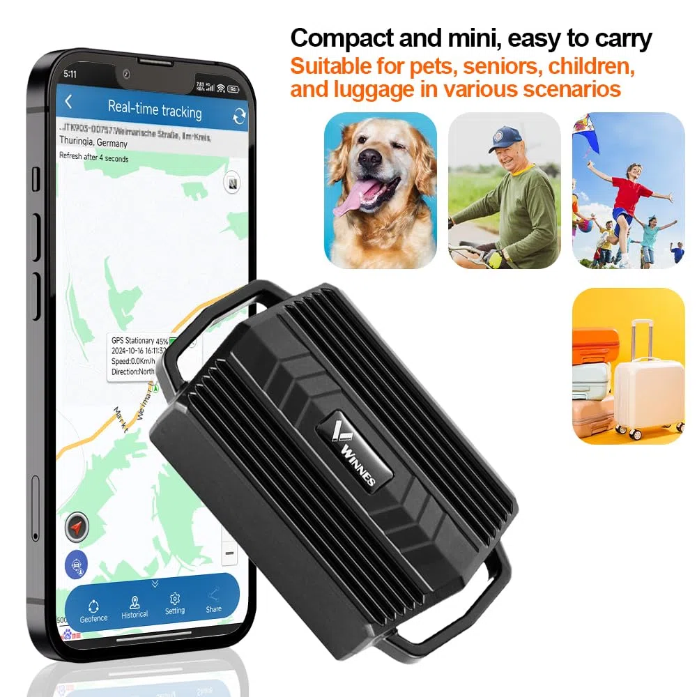 4G GPS Tracker für Rinder, Echtzeit Tracking, 3000 mAh, Anti Verlust GPS Halsband, Geofence, 180 Tage historische Bewegungsdaten, für Rinder, Schafe, Pferde, Kamele für die Farmverwaltung TK935