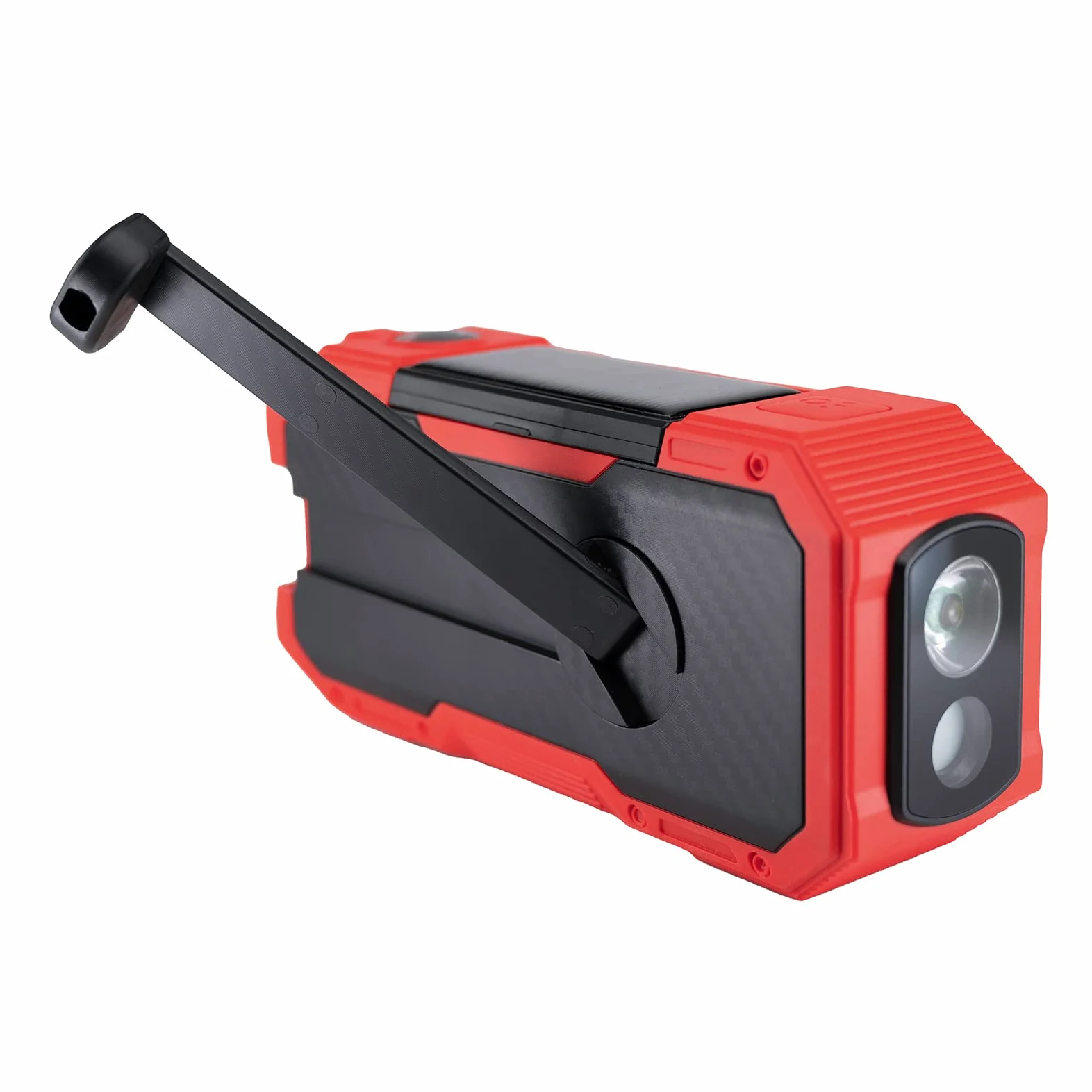 Albrecht DR 112, tragbares DAB+/UKW Outdoor Kurbelradio, 27911, SOS-Notruf, Taschenlampe, Solarmodul, PowerBank, IPX5 Wasserschutz