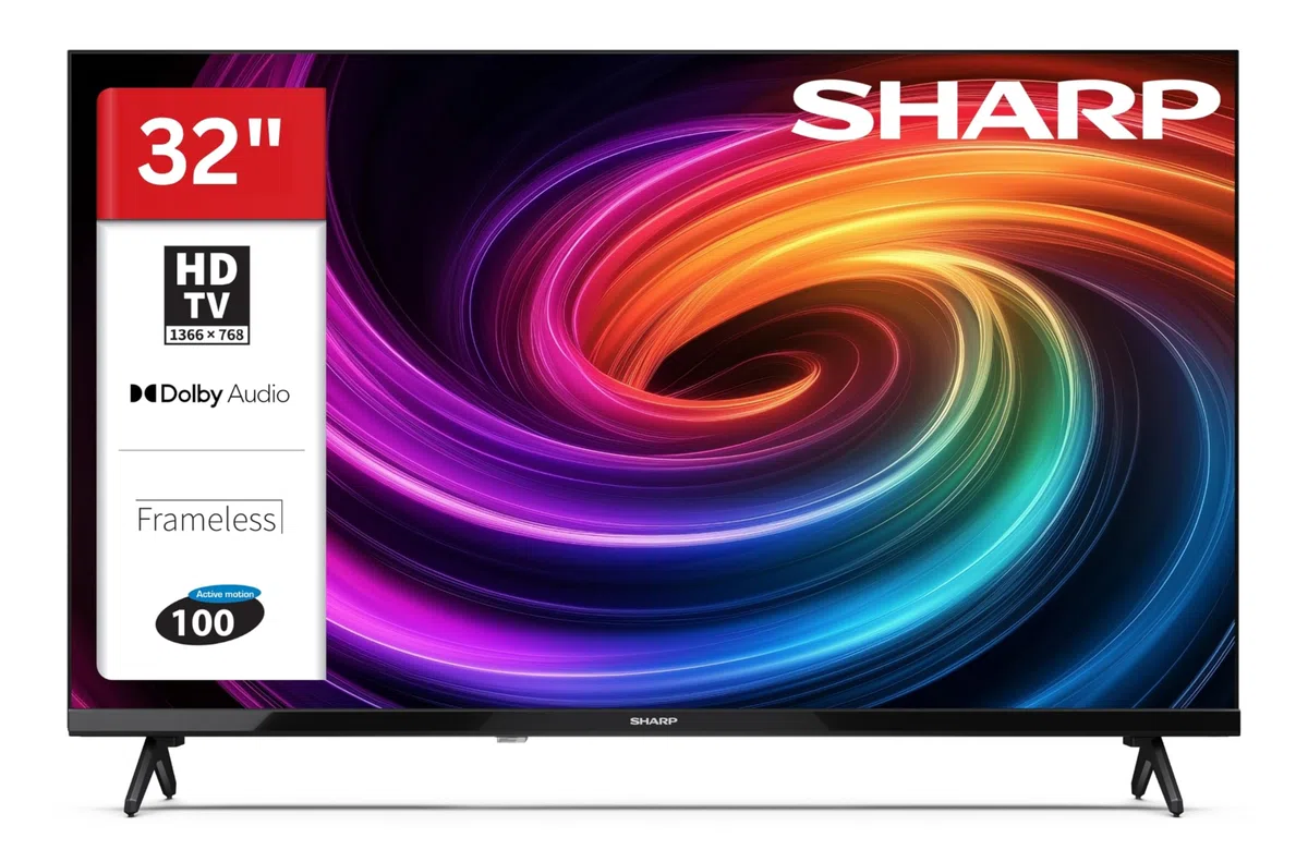 SHARP 32HA1705E 32 Zoll Fernseher - LED TV mit HD Auflösung und integriertem Triple-Tuner DVB-C/-T2/-S2 (2026)