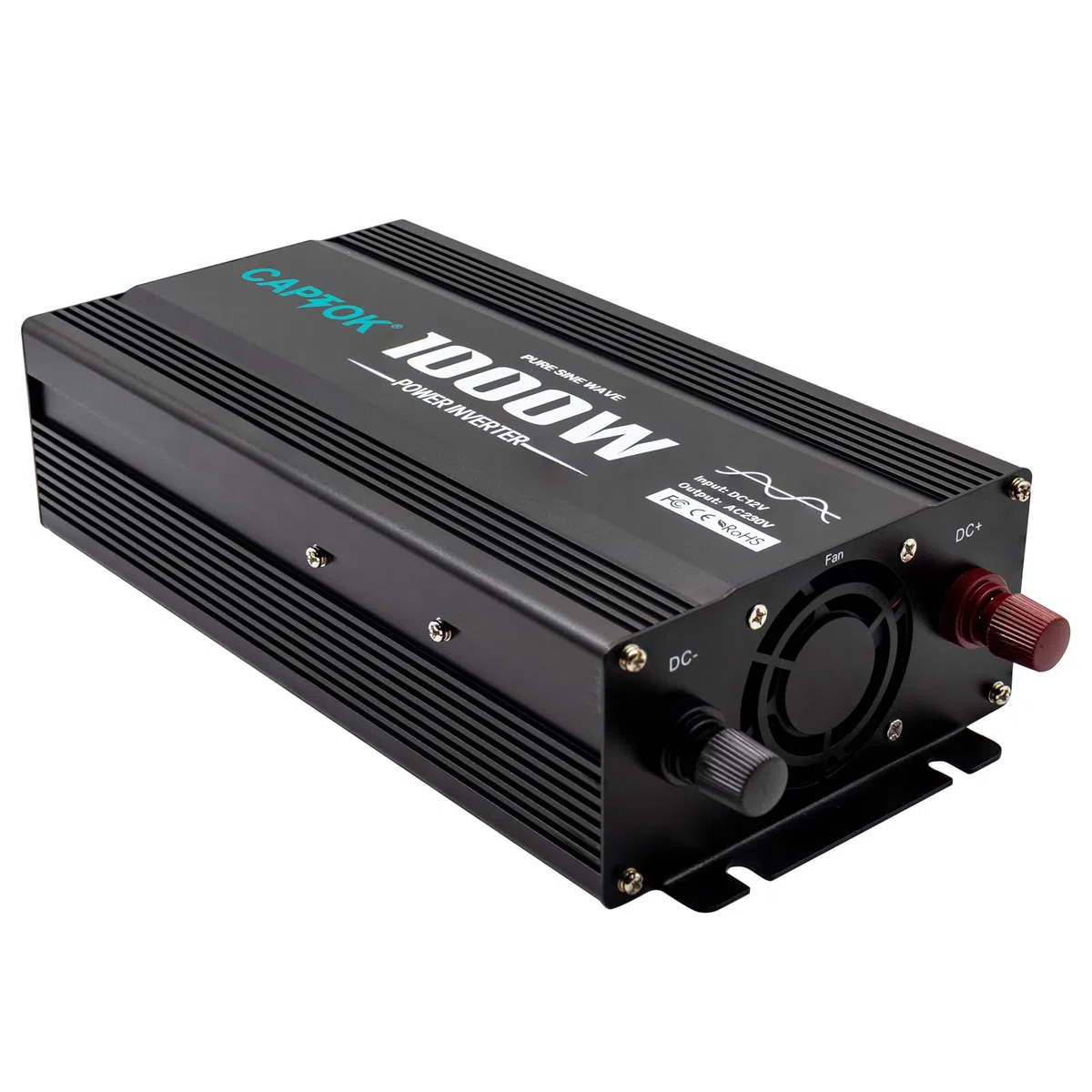 Reiner Sinus-Wechselrichter 1000W 12V DC 220V AC LED-Bildschirm 2AC USB