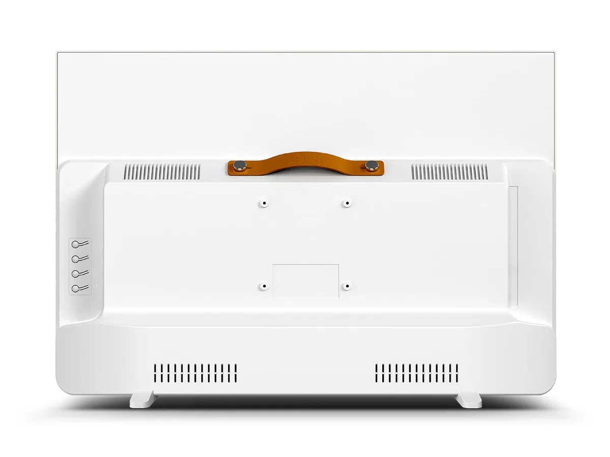 SELFSAT Streaming Display MSD 27 Weiß, 27 Zoll Full-HD Display mit Google TV, Integrierte Soundbar, 12V/24V/230V
