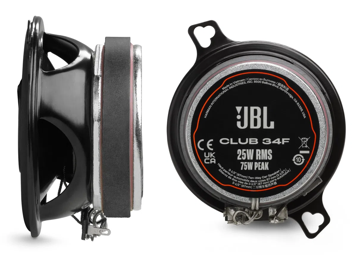 JBL Club Gen3 34F 3.5'' (8.7cm) Lautsprechersatz Koaxial, Schwarz