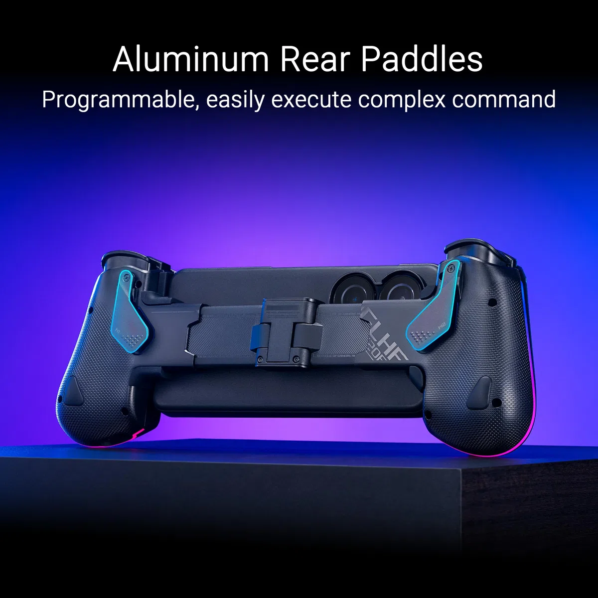 ASUS ROG Tessen Mobile Gaming Controller (Smartphone Controller, Aura RGB Beleuchtung, 18W Passthrough-Schnellladung, Latenzfrei mit 500 Hz über USB Typ C, anpassbare Tastenbelegung)
