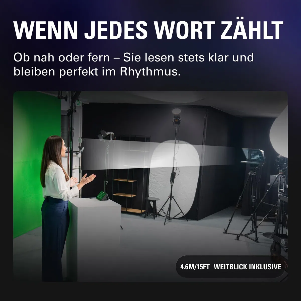 Elgato Prompter XL, vollformatiger Teleprompter, abnehmbar | 15,6-Zoll-Display abnehmbar, Full HD, doppelt als Konferenzmonitor, DSLR, spiegellos, USB-C 3.2