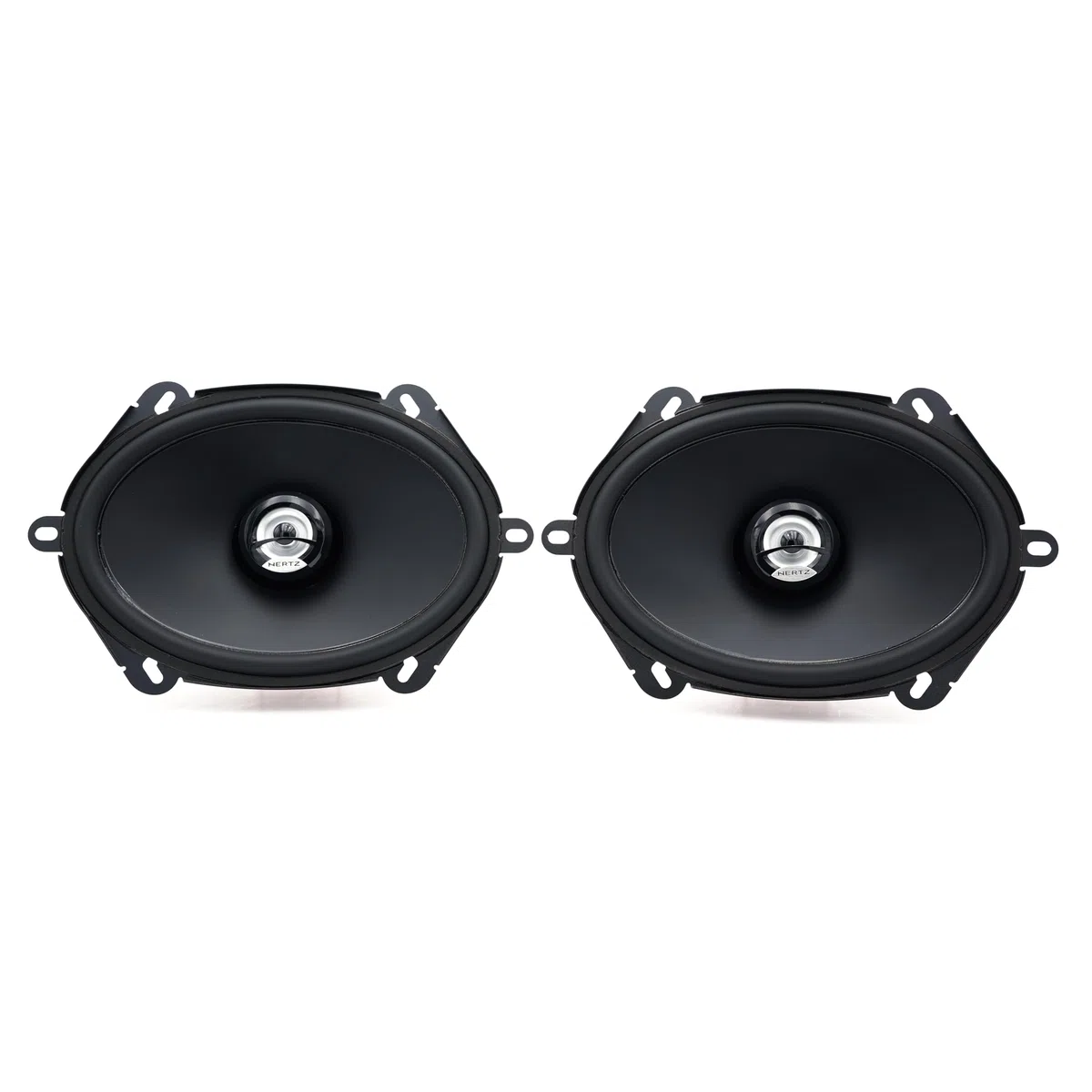 Hertz DCX 570 Paar 2-Wege-Koaxiallautsprecher 5x7, 120 W | wasserabweisendes Presspapier, PEI-Hochtöner 15 mm, 60 W RMS, 4 Ohm, 93 dB, 60-21000 Hz, Ferrit-Magnet, Einbautiefe 59 mm