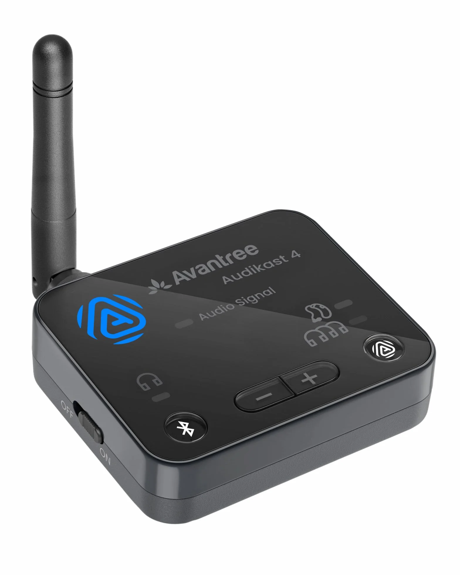 Avantree Audikast 4 – Auracast & Bluetooth 5.4 TV Transmitter, 2 Modi für Kopfhörer & Persönliche Audiogeräte, aptX Adaptive/HD, Optisch & AUX, Firmware-Upgradefähig