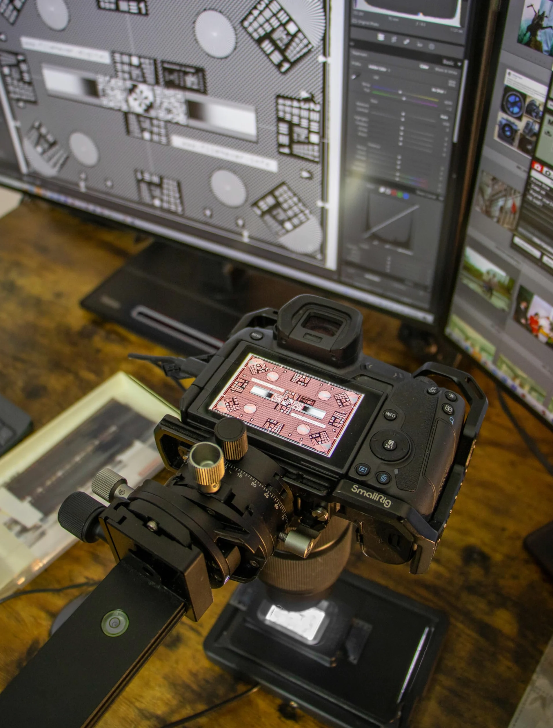 35 mm Hi-Res (5 Frames) und Typ 120 Vlads Focus Checker Hochauflösende Kalibrierungszieldiagramm-Kombination für Digitalisierung, Kamera-Scanning, Nutzen Sie Ihre Objektivschärfe und Auflösung voll