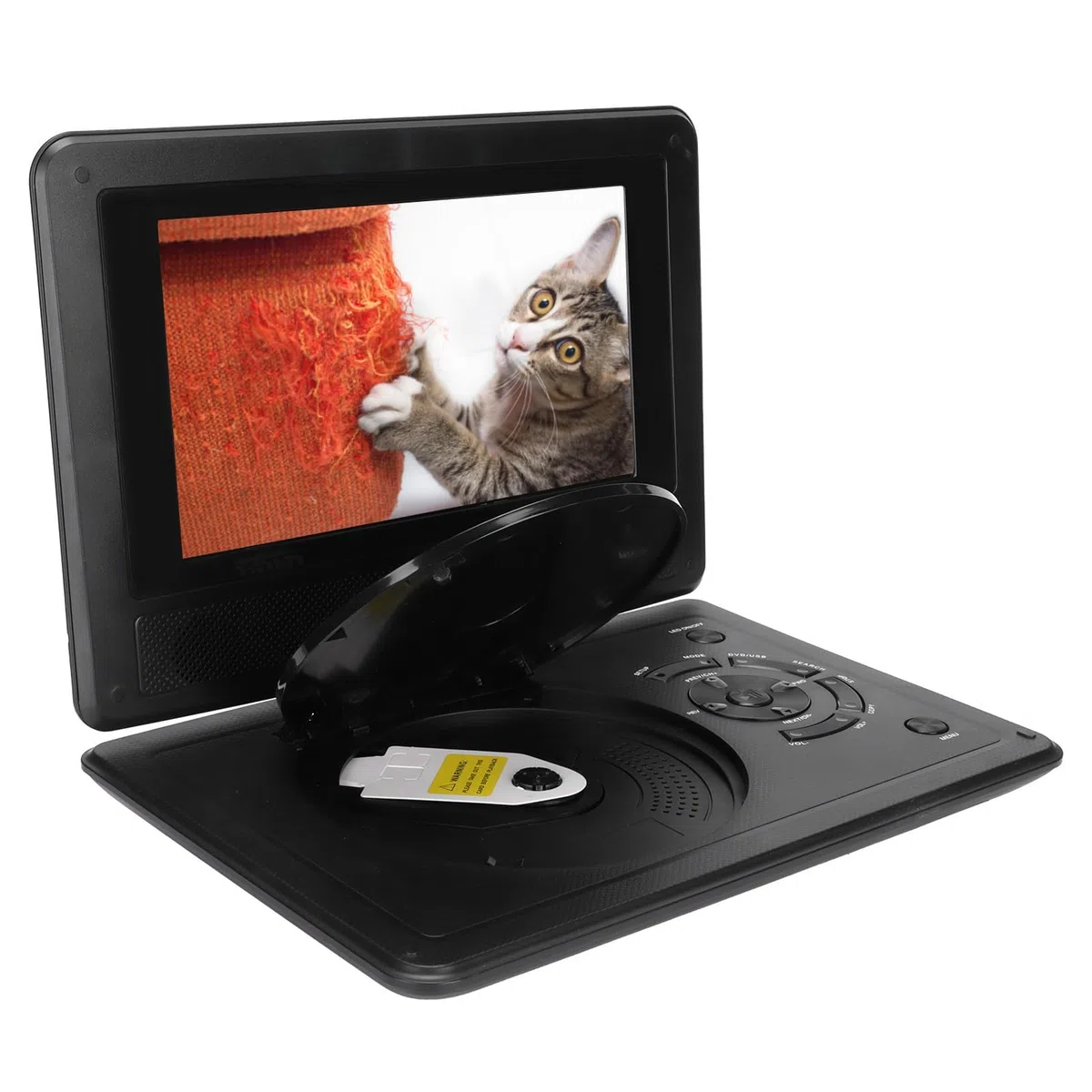 Tragbarer 8,5 Zoll DVD Player mit Großem Bildschirm, USB/SD Karte & AV Eingang/Ausgang, integrierter Kartenleser, Unterstützung PAL/NTSC/SECAM, 1500mAh