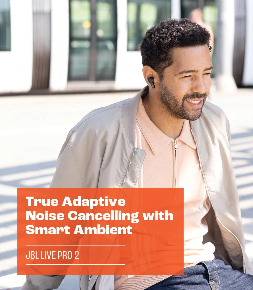 JBL Live Pro 2 TWS – Wasserdichte, True-Wireless In-Ear-Kopfhörer mit Noise-Cancelling in Schwarz – Mit bis zu 40 h Musikwiedergabe