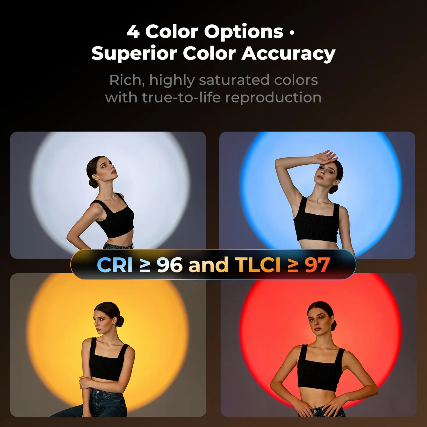 K&F CONCEPT SP25C RGB LED Taschenlampe mit Gimbal, 25W 6500K Dimmbar & Zoombar DIY GOBO Light, 9000mAh Fotografie Umgebungslicht, 30W Schnellladung Sunset Fülllicht, Grau