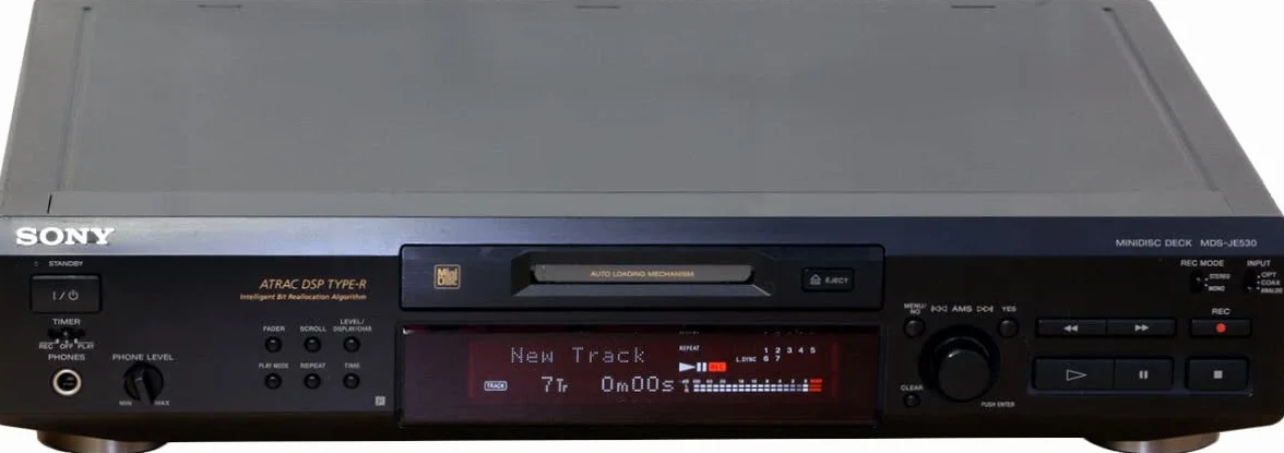 Sony MDS-JE530/B MiniDisc-Deck schwarz