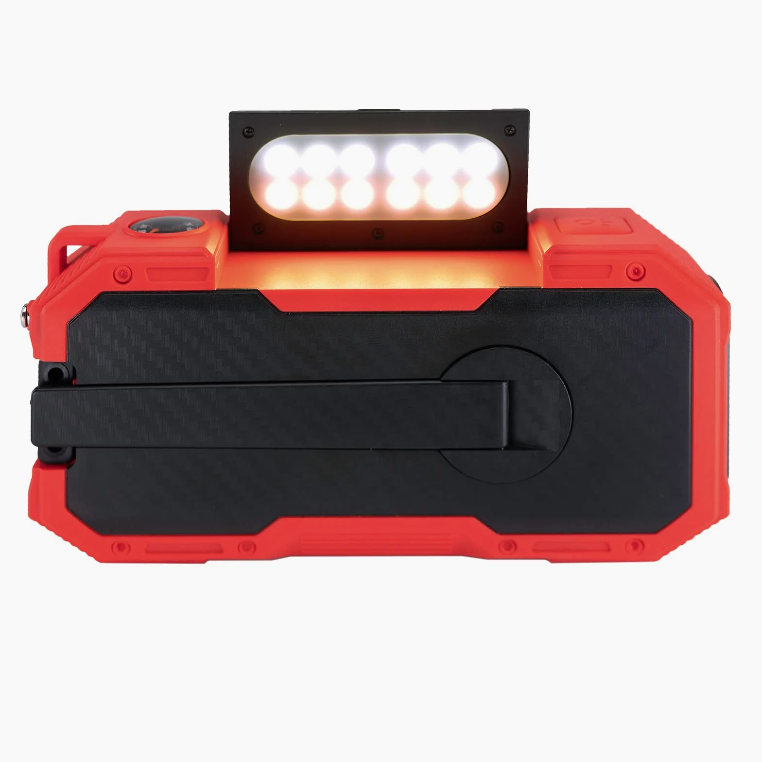 Albrecht DR 112, tragbares DAB+/UKW Outdoor Kurbelradio, 27911, SOS-Notruf, Taschenlampe, Solarmodul, PowerBank, IPX5 Wasserschutz