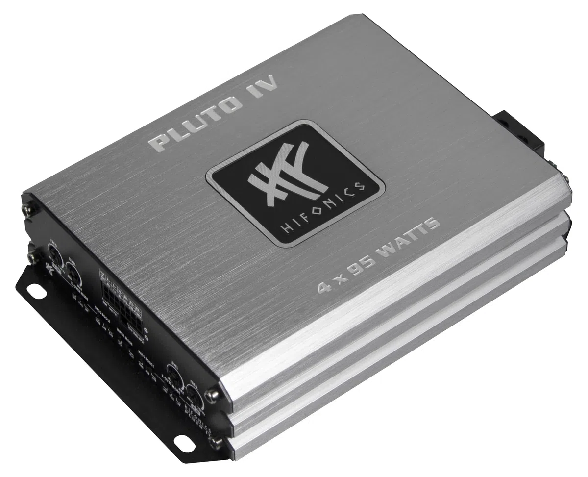 HiFonics PLUTO 4 | ultra-kompakte, digitale 4-Kanal MICRO Endstufe, Class D Amp mit 4 x 95 Watt RMS
