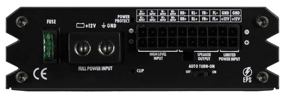 HiFonics PLUTO 4 | ultra-kompakte, digitale 4-Kanal MICRO Endstufe, Class D Amp mit 4 x 95 Watt RMS