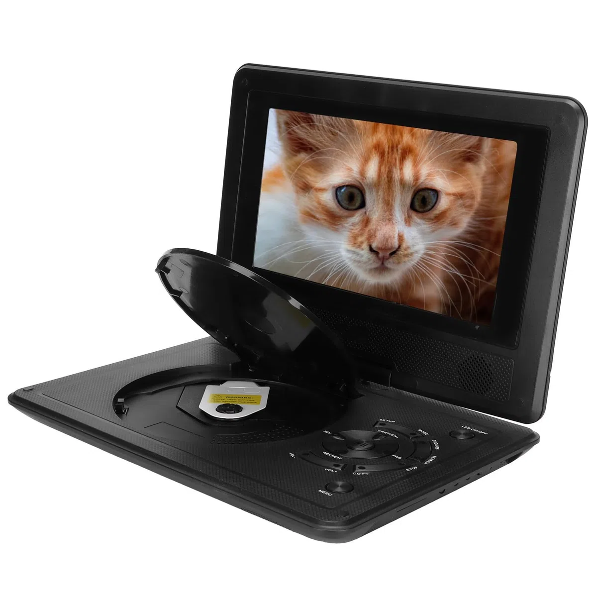Tragbarer 8,5 Zoll DVD Player mit Großem Bildschirm, USB/SD Karte & AV Eingang/Ausgang, integrierter Kartenleser, Unterstützung PAL/NTSC/SECAM, 1500mAh