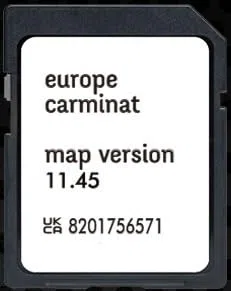 Generisch Kartenaktualisierung (GPS-Navigation) - Europa 2025 – Version 11.45-8201756571 – kompatibel mit Renault Tomtom Carminat