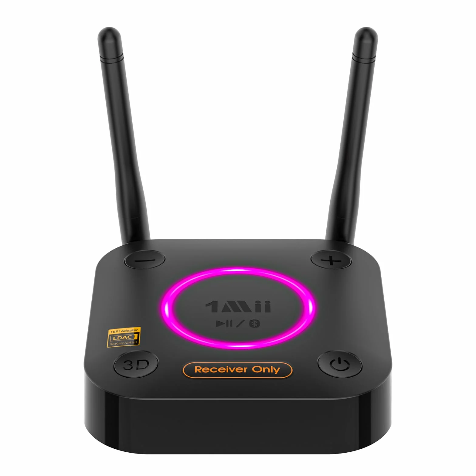 1Mii B06Ultra HiFi Bluetooth 5.3 Empfänger für Stereoanlage, LDAC, aptX HD & DAC, Kabelloser Audio Adapter mit 3D Surround, Optisch/Koaxial/RCA/3,5 mm AUX für Lautsprecher, Großer Reichweite
