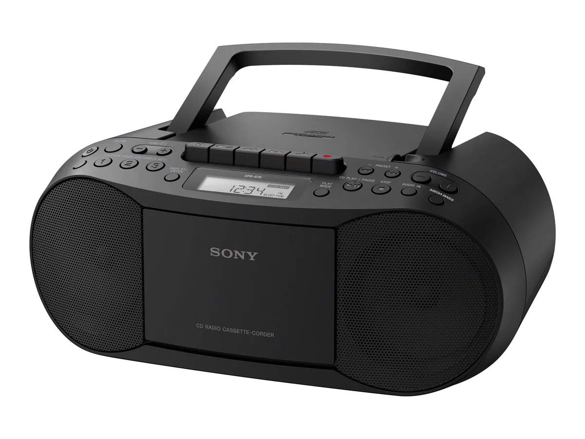 Sony CFD-S70 Boombox (CD, Kasette, Radio) schwarz