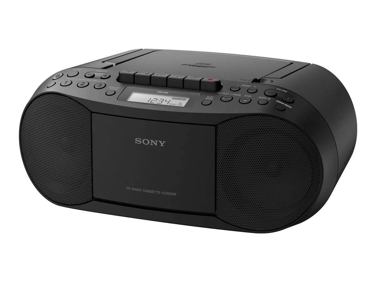 Sony CFD-S70 Boombox (CD, Kasette, Radio) schwarz