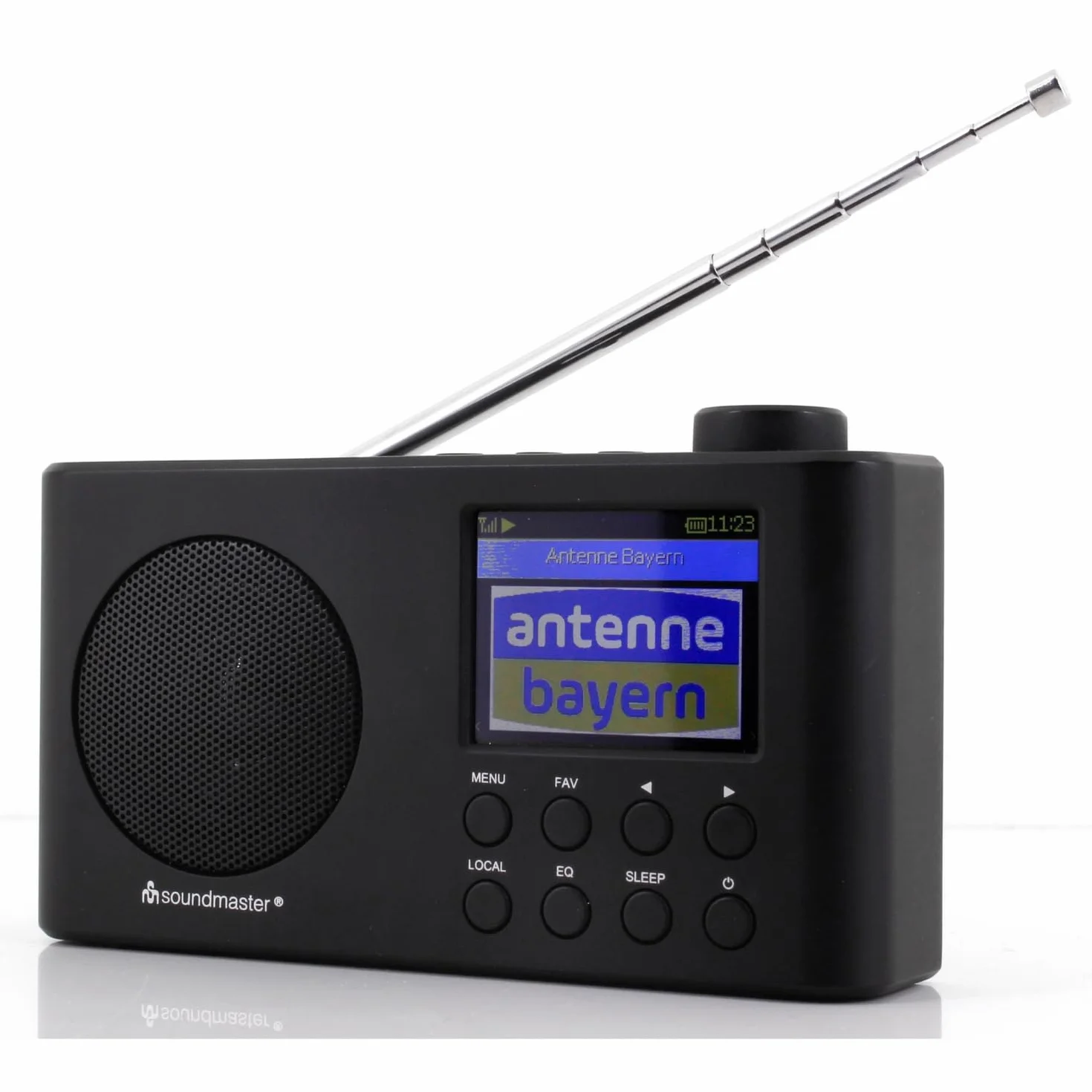 Soundmaster IR6500SW Internetradio DAB+ UKW Radio Bluetooth UPnP Netzwerkplayer tragbares Radio mit Akku 2.200 mAh wiederaufladbar Farbdisplay