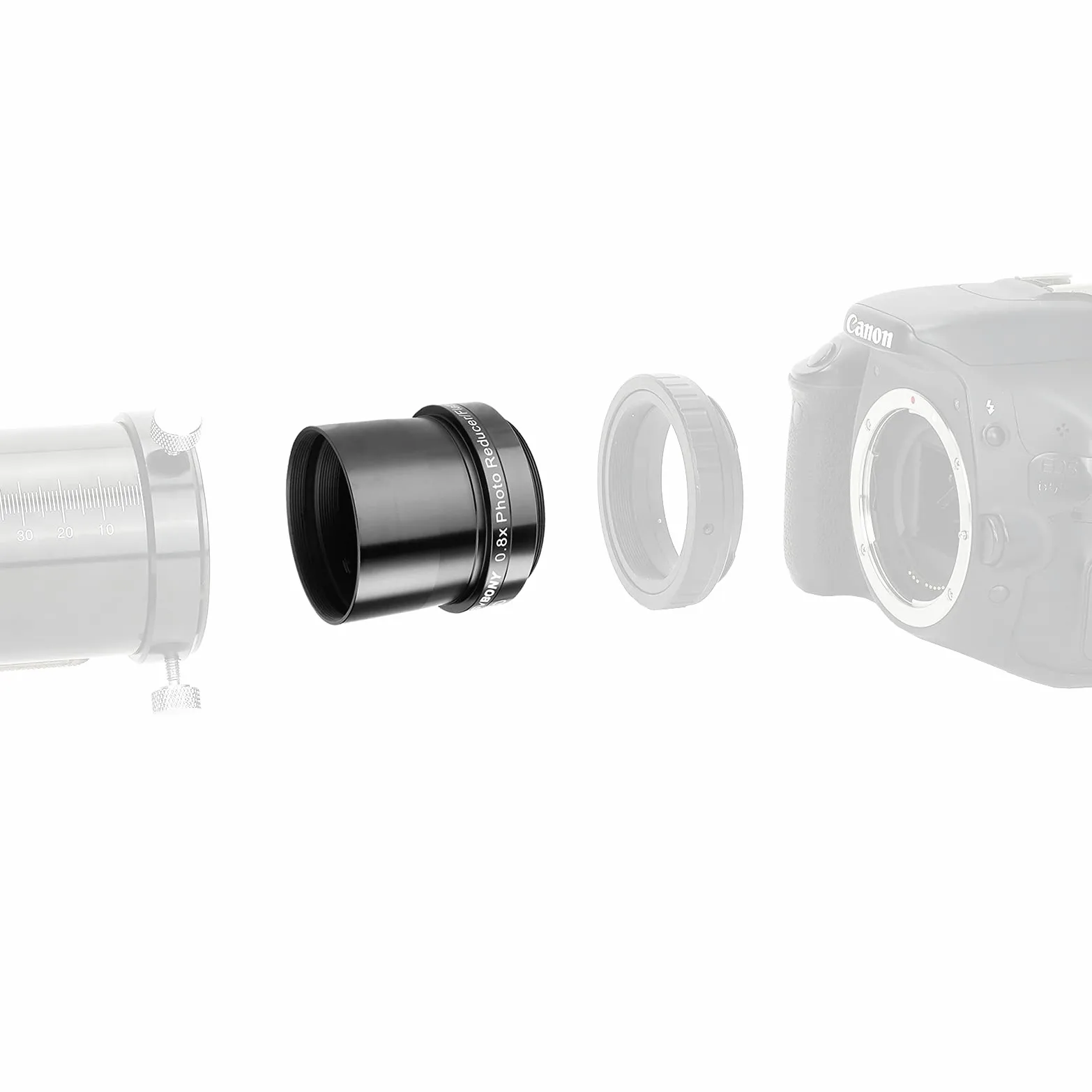 Svbony SV193 Fokusreduzierer, 2 Zoll 0.8X Feldglätter, FMC Optik für SV503 Refraktor Teleskope Astrofotografie