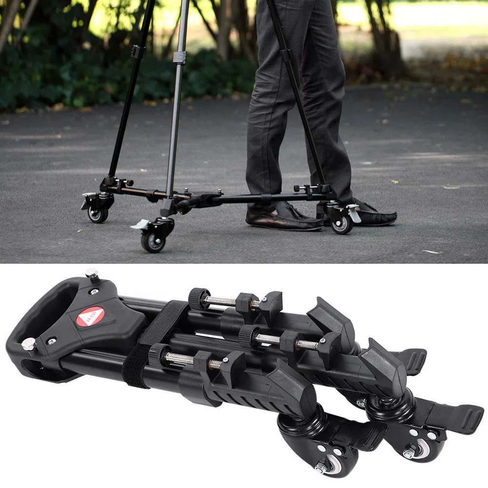 VX-600 Heavy Duty Stativ Dolly Verstellbare Beinhalterungen Kompatibel mit DSLR-Kamera Camcorder