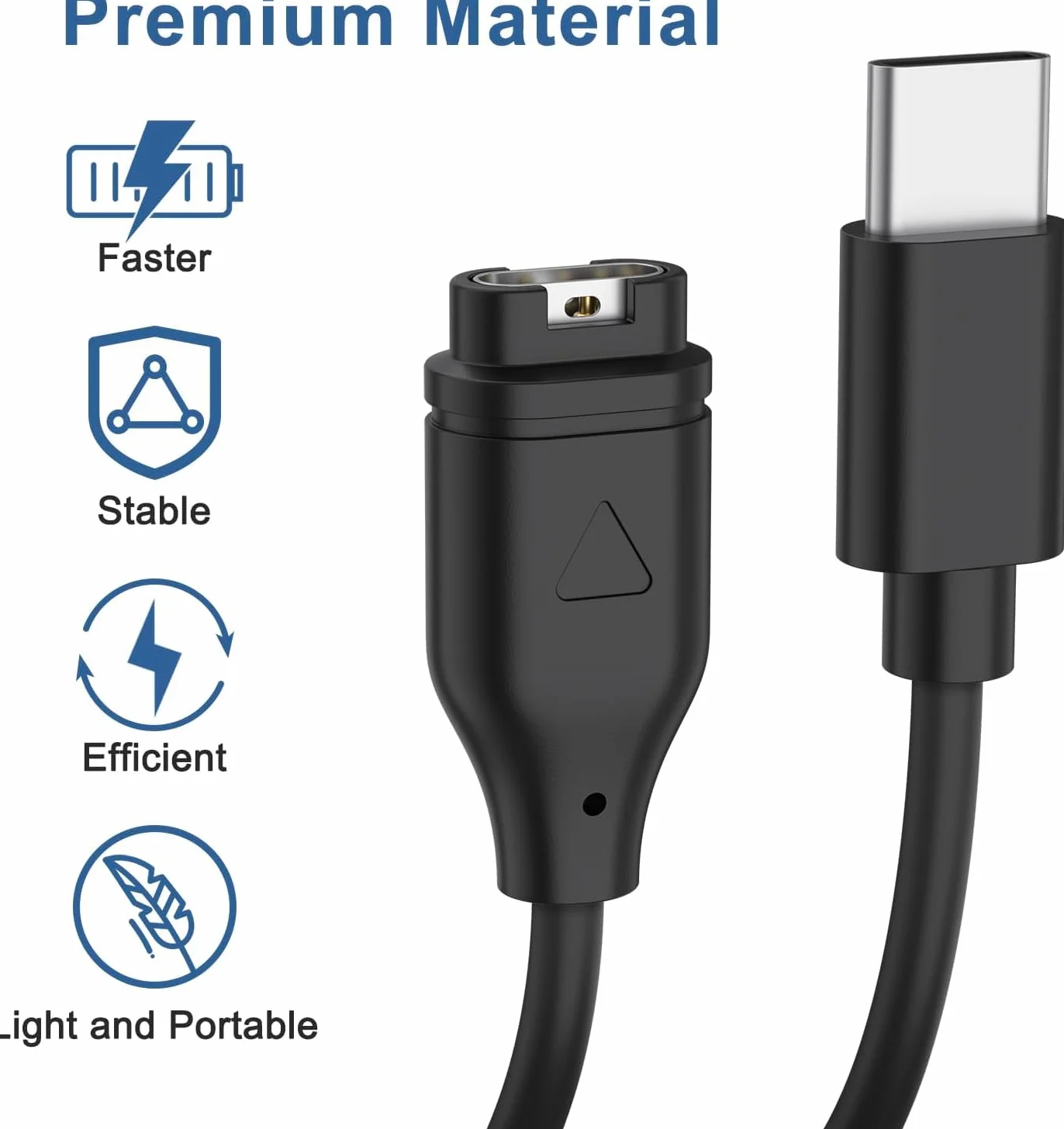 Ladekabel Ladegerät für Garmin Venu 3/Venu 3S/Venu/Venu Sq/Venu Sq 2/Venu Sq Music/Venu 2/Venu 2S/Venu 2 Plus,USB C Garmin Uhr Ladekabel (50CM)