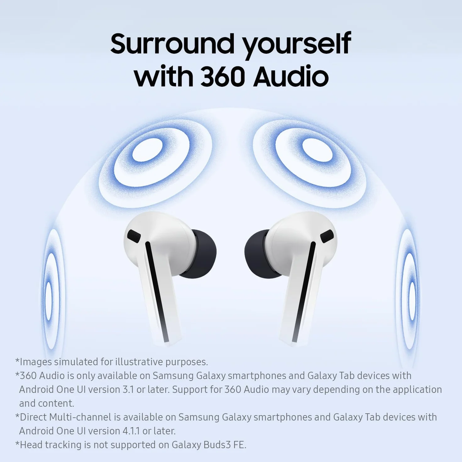 Samsung Galaxy Buds3 FE (2025, CAD-Version & Garantie) – Schwarz, Bluetooth-Ohrhörer mit KI-Echtzeit-Live-Übersetzung, automatisches Pairing und Umschalten, Schweiß- und Wasserbeständigkeit, Find My