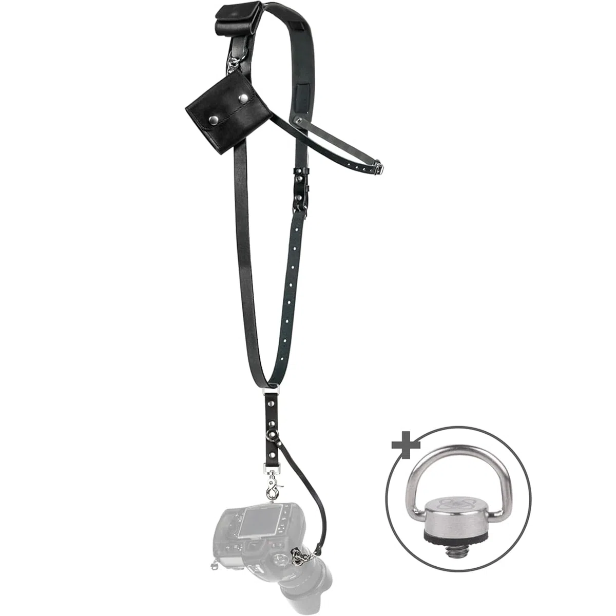 C Coiro Schultergurt Zubehör für Eine Einzige Kamera - Professionelle Hals Leder Harness 1 Kamera