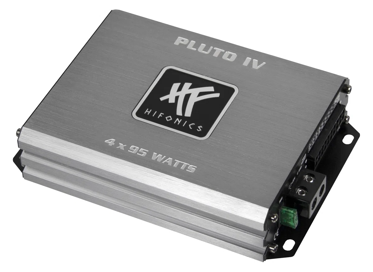 HiFonics PLUTO 4 | ultra-kompakte, digitale 4-Kanal MICRO Endstufe, Class D Amp mit 4 x 95 Watt RMS