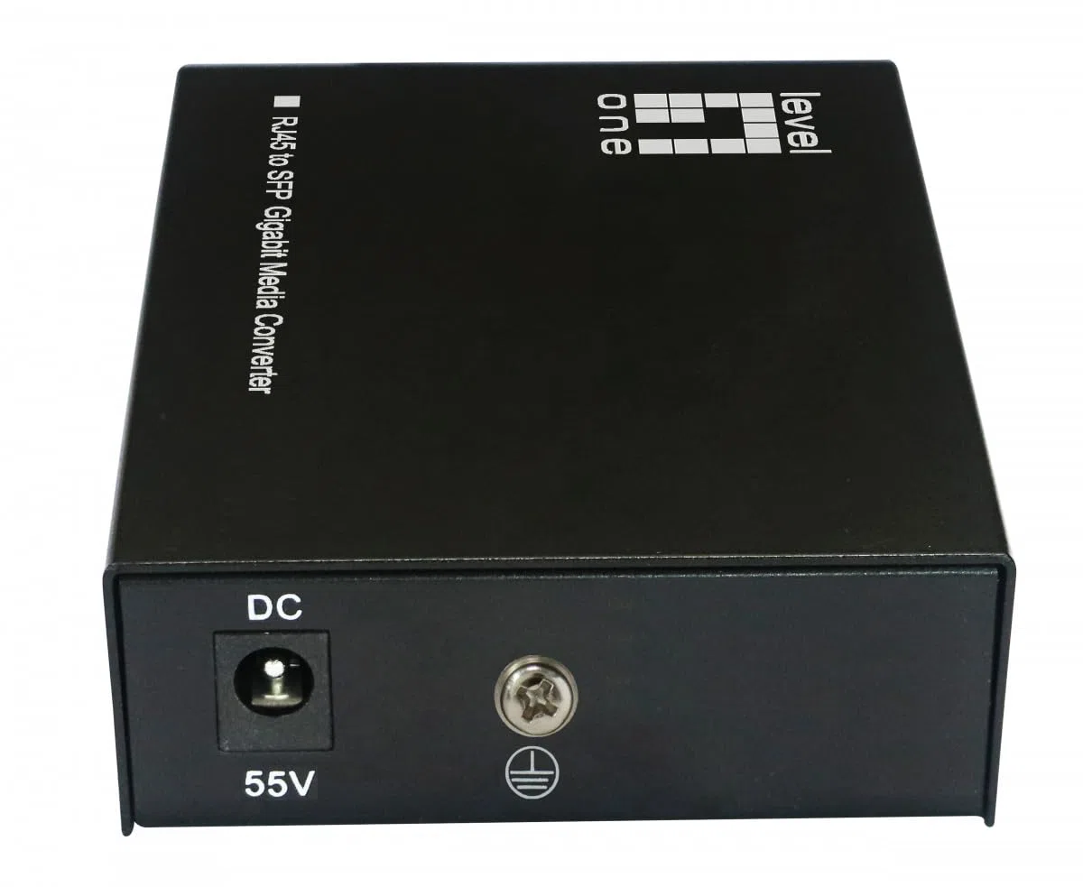 LevelOne GVT-2015 RJ45-zu-SFP-Gigabit-Medienkonverter, 802.3bt 60 W PoE PSE