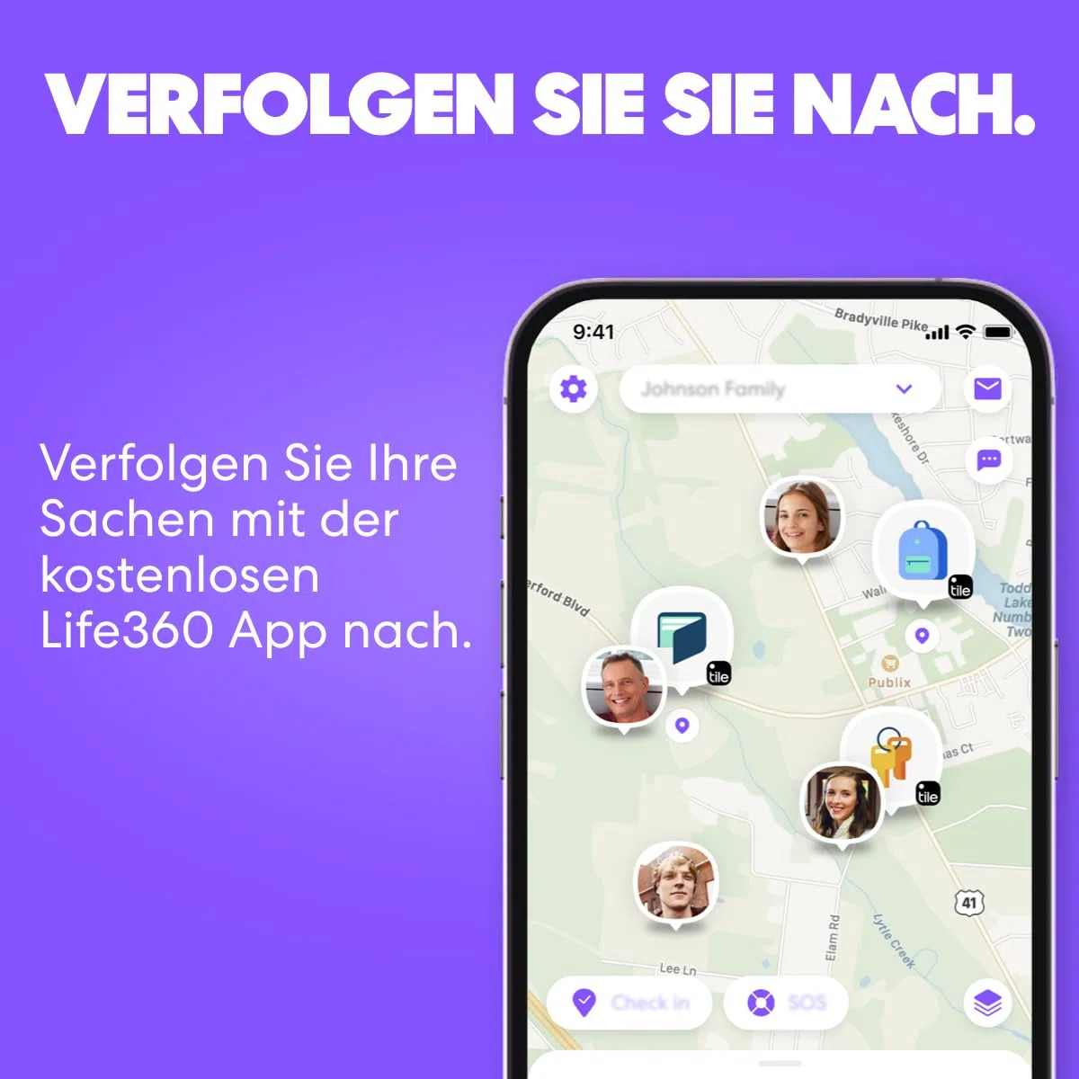 Life360 Tile Pro - Leistungsstarker Bluetooth-Tracker, Schlüssel- und Gegenstandsfinder für Schlüssel, Taschen und mehr. iOS- & Android-kompatibel. Handy-Finder. 2er-Pack (Schwarz/Weiß)
