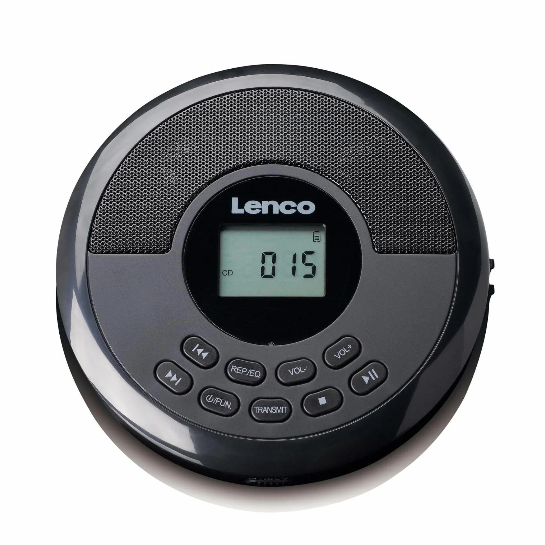 Lenco CD-340BK - Tragbarer Bluetooth Kinder-Discman mit CD/MP3-Wiedergabe | Stereo-Lautsprechern - wiederaufladbarem Akku und Anti-Shock-Schutz - Schwarz