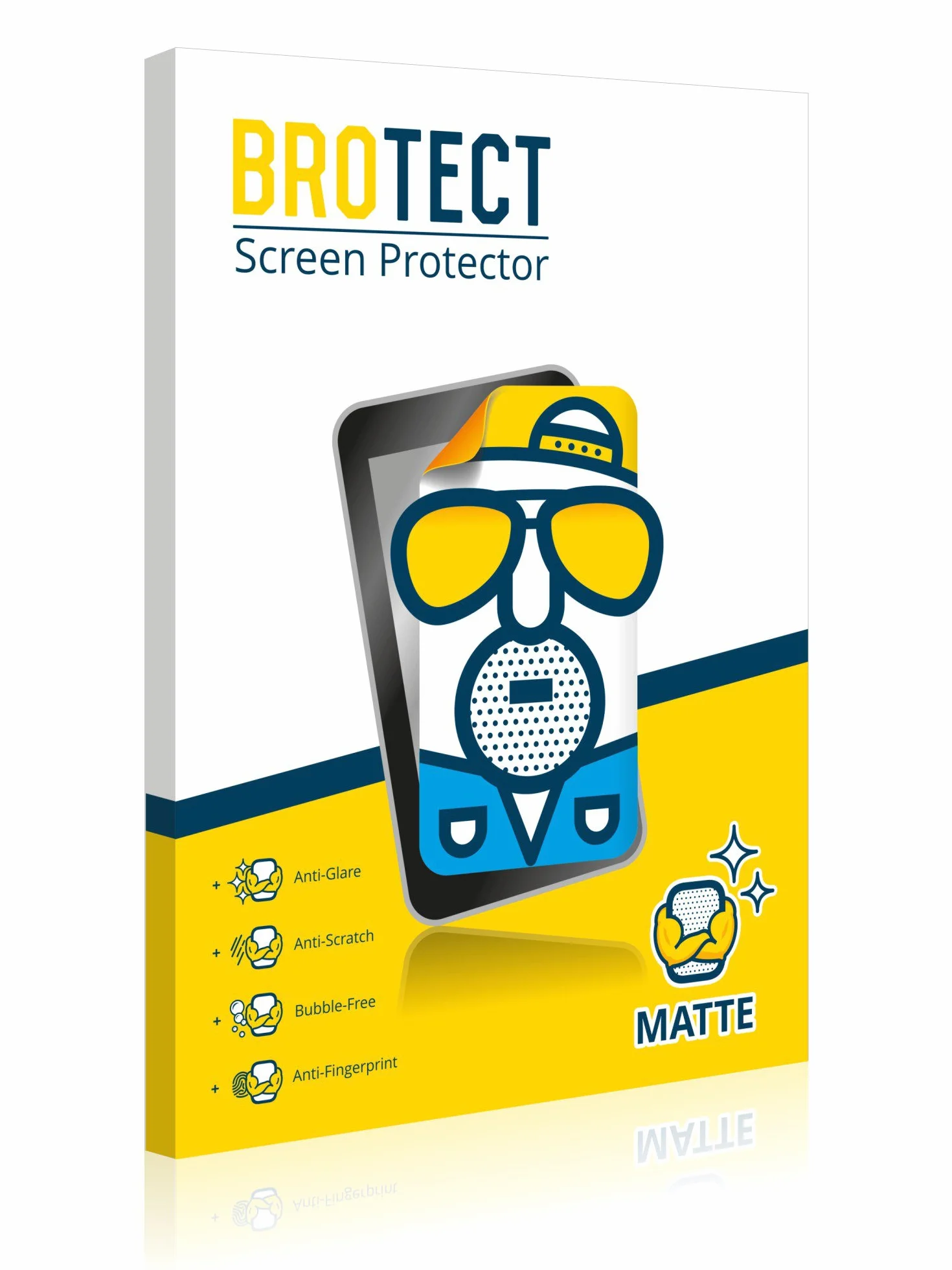 BROTECT Entspiegelungs-Schutzfolie für Wahoo Elemnt Roam V3 (2 Stück) Matte Displayschutz-Folie, Anti-Reflex, Anti-Fingerprint
