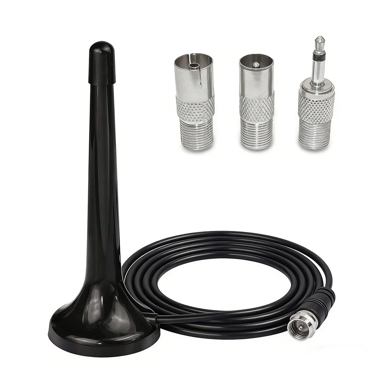 FM UKW DAB Radio Antenne – Universale Zimmerantenne für Stereoanlage, AV Receiver & Heimkino mit Magnetfuß und 3m Verlängerungskabel, Hervorragende Empfangsqualität