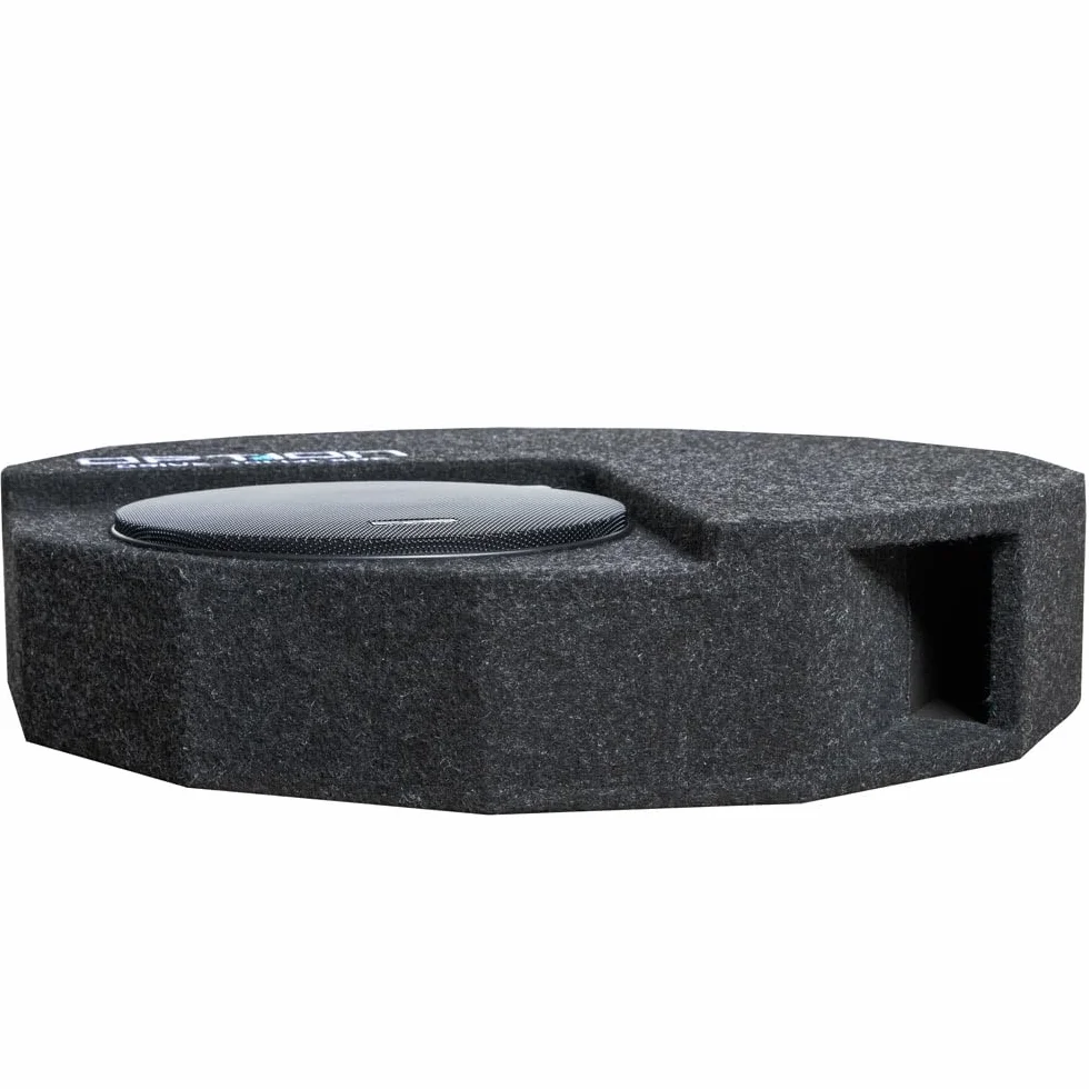 DRIVE10FLAT-BRP-D2 Passiver Reserverad-Subwoofer kompatibel mit Kia Proceed GT JBL-Soundsystem